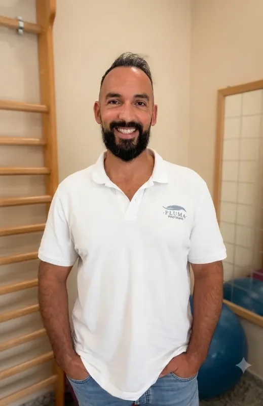 Retrato de João Fraga, fisioterapeuta da Pluma Fisioterapia