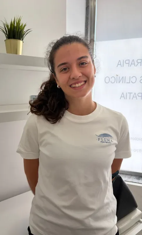 Retrato de Mafalda Lopes, fisioterapeuta da Pluma Fisioterapia
